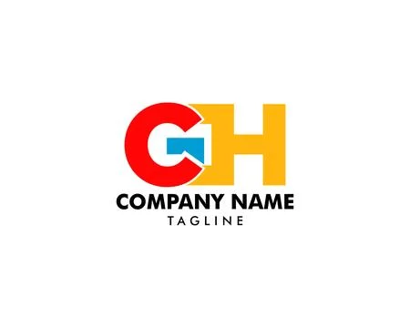 Initial Letter CGH Logo Design vector イラスト素材