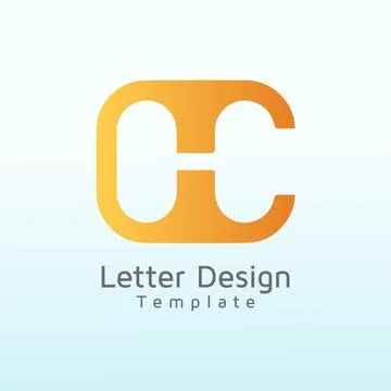 Initial Letter CH vector logo design, logo template vector icon illustration Illustrazione stock