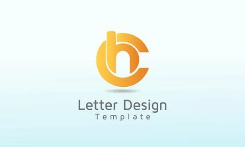 Initial Letter CH vector logo design, logo template vector icon illustration Stock Illustration