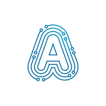 Initial letter Circuit Stock-Illustration