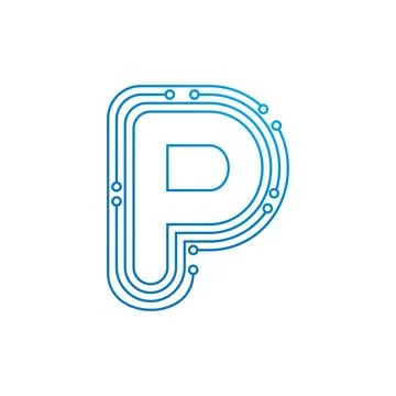 Initial letter Circuit Stockillustratie