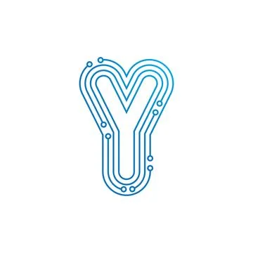 Initial letter Circuit Stock Illustration