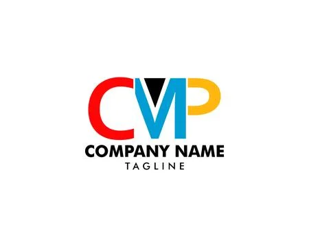 Initial Letter CMP Logo Design vector Stock Illustration