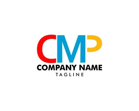Initial Letter CMP Logo Design vector Stock Illustration