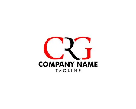 Initial Letter CRG Logo Template Design Stock Illustration