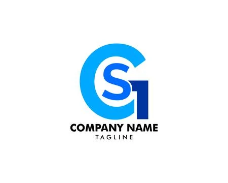 Initial Letter CSG Logo Template Design Stock Illustration