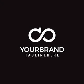 Initial letter d and o infinity logo Stock Illustration