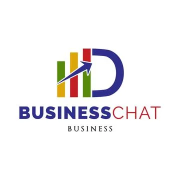 Initial Letter D Business Chart Icon Logo Design Template Stock-Illustration
