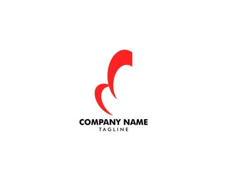 Initial Letter D Logo Design Template Stock Illustration