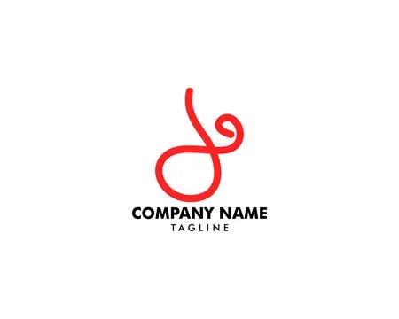 Initial Letter D Logo Design Template Stock Illustration