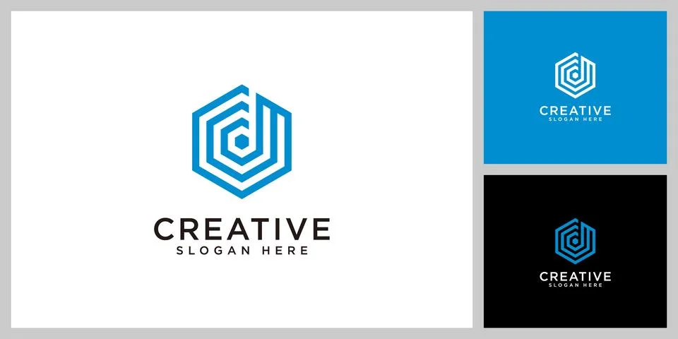 Initial letter d logo vector design Stock Illustration