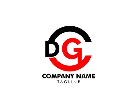 Initial Letter DCG Logo Template Design Stock Illustration