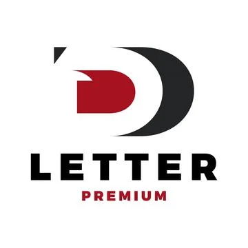 Initial letter dd negative space icon vector logo template illustration desig Stock Illustration