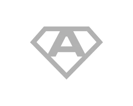 Initial letter A diamond logo template vector Stock Illustration