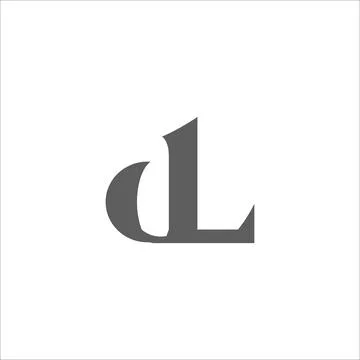 Initial letter dl ld logo template design Stock Illustration
