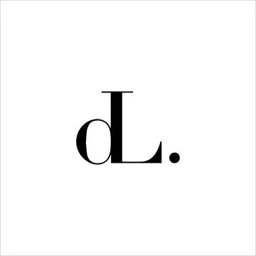 Initial letter dl ld logo template design Stock-Illustration