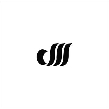 Initial letter dm or md logo design template Stock Illustration