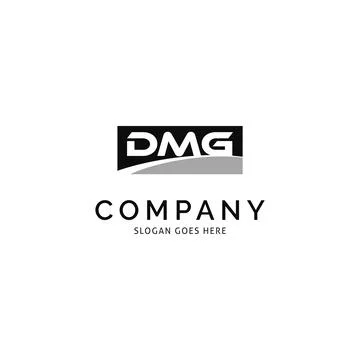 Initial Letter DMG Icon Vector Logo Template Illustration Design Ilustração Stock