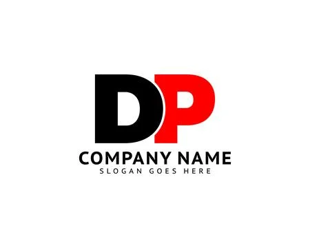 Initial Letter DP Logo Template Design Stock Illustration