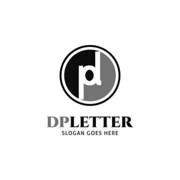 Initial Letter DP Logo Template Design Stock Illustration