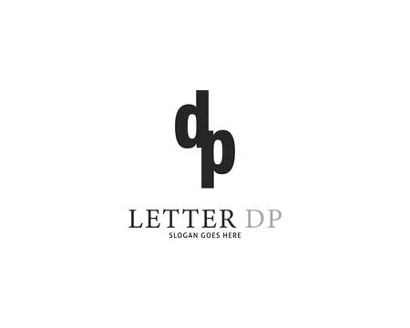Initial Letter DP Logo Template Design Stock Illustration