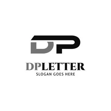 Initial Letter DP Logo Template Design Stock Illustration