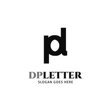 Initial Letter DP Logo Template Design Stock Illustration