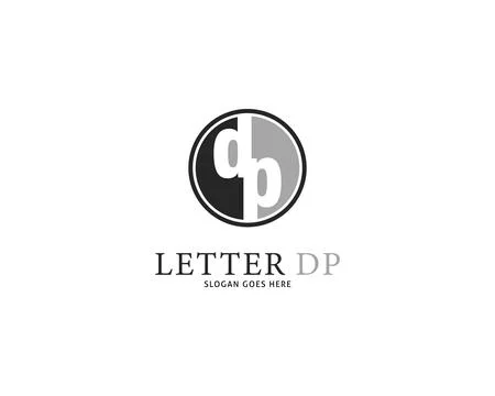 Initial Letter DP Logo Template Design Stock Illustration