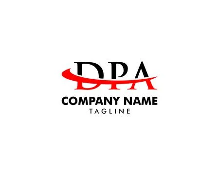 Initial Letter DPA Logo Template Design Stock Illustration