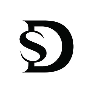 Initial letter ds logo or sd logo design Stock-Illustration