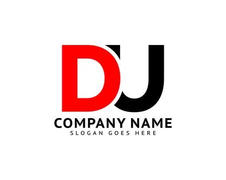 Initial Letter DU Logo Template Design Stock Illustration