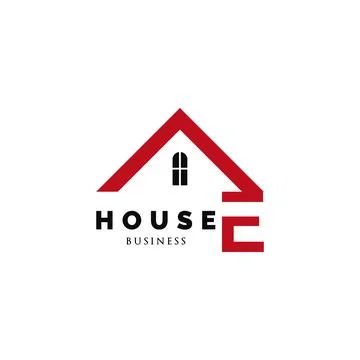 Initial letter E house icon logo design inspiration Stock Illustration