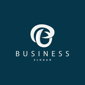 Initial Letter E Minimalist Logo, Simple Luxury Logotype Vector, Corporate .. Illustrazione stock