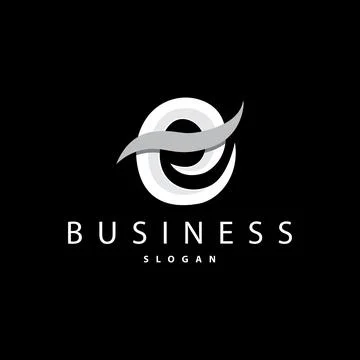 Initial Letter E Minimalist Logo, Simple Luxury Logotype Vector, Corporate .. Stock Illustration