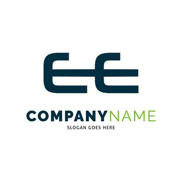 Initial Letter EE Icon Vector Logo Template Illustration Design 스톡 일러스트