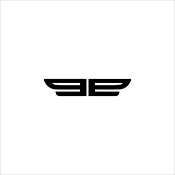 Initial letter ee or e logo design template Stock Illustration