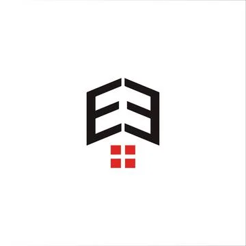 Initial letter ee or e logo design template Stock Illustration