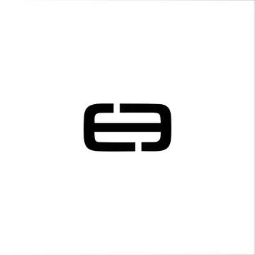 Initial letter ee or e logo design template Stock Illustration