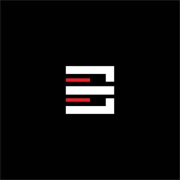 Initial letter ee or e logo design template Stock-Illustration
