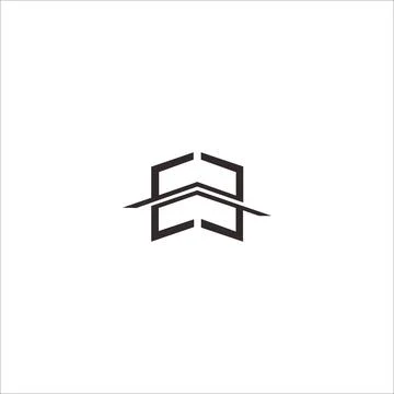 Initial letter ee or e logo design template Stock Illustration