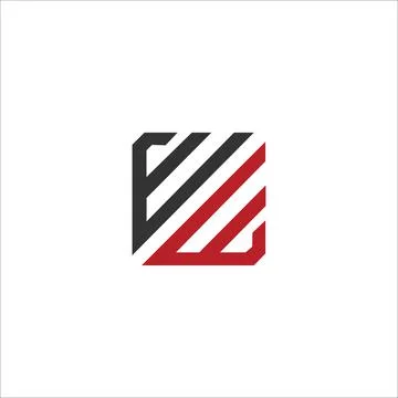 Initial letter ee or e logo design template Stock Illustration