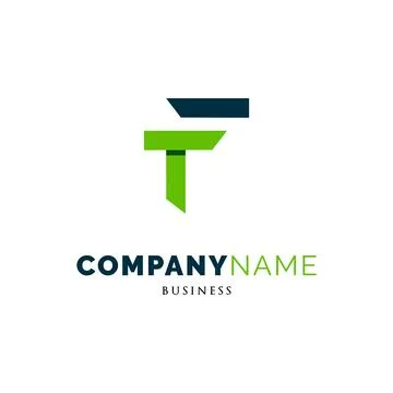 Initial Letter F Icon Logo Design Template Stock Illustration