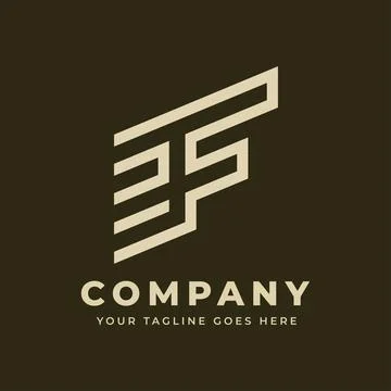 Initial letter f logo Illustrazione stock
