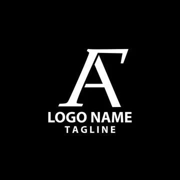 Initial letter FA logo design vector Illustrazione stock