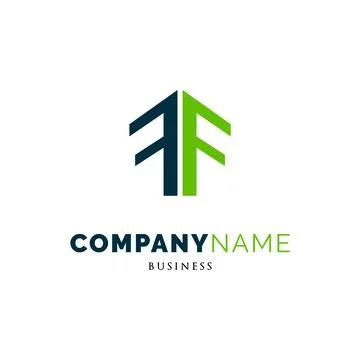Initial Letter FF Icon Logo Design Template Illustration