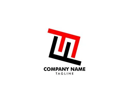 Initial Letter FF Logo Template Design Stock Illustration