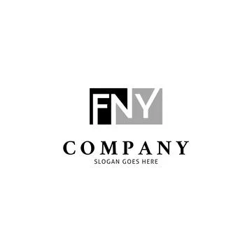 Initial Letter FNY Icon Vector Logo Template Illustration Design 스톡 일러스트