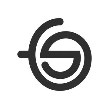 Initial letter FS logo or SF logo vector design template Stock Illustration