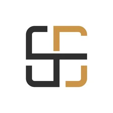 Initial letter FS logo or SF logo vector design template Stock Illustration