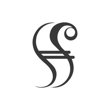 Initial letter FS logo or SF logo vector design template Stock-Illustration